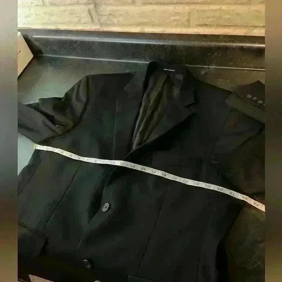 Pronto Uomo Platinum Sz 42R Black 100% Wool Blazer Jacket Sport Coat - Picture 7 of 9